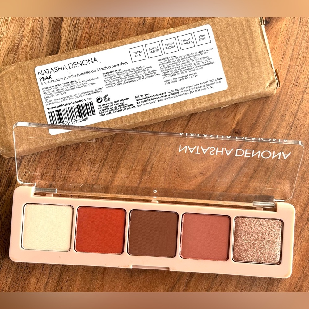 New, NATASHA DENONA “Peak” eyeshadow palette